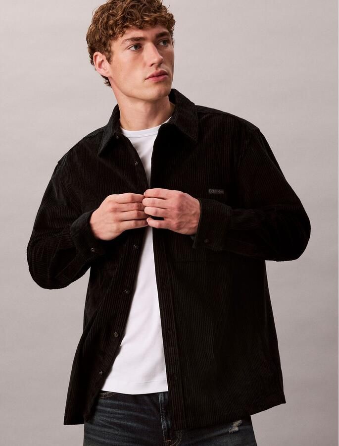 Calvin Klein Overhemd met lange mouwen relaxed fit normale overhemdkraag met borstzakken - Foto 2