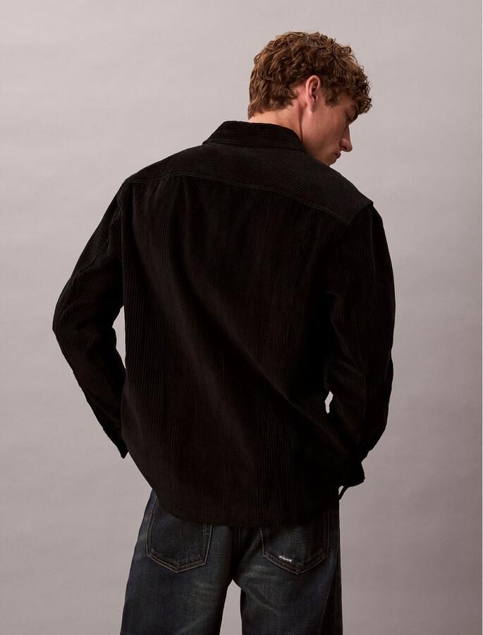 Calvin Klein Overhemd met lange mouwen relaxed fit normale overhemdkraag met borstzakken - Foto 3