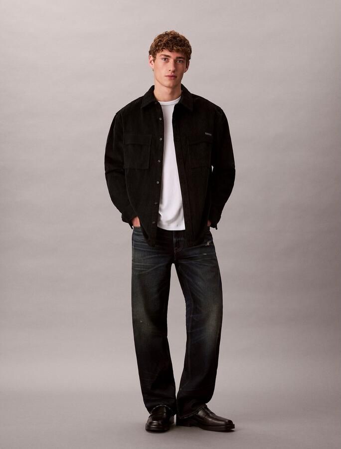 Calvin Klein Overhemd met lange mouwen relaxed fit normale overhemdkraag met borstzakken - Foto 4