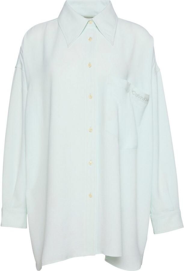 Calvin Klein Overhemdblouse GAUZE SHIRT Met een ronde hals - Foto 6