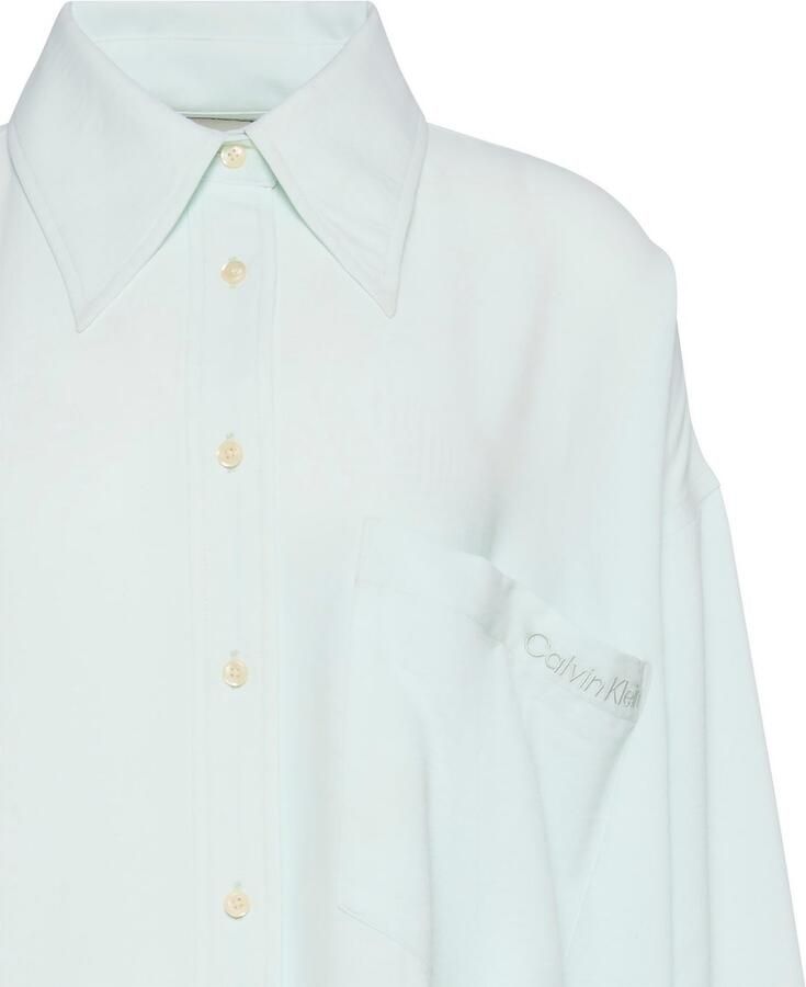 Calvin Klein Overhemdblouse GAUZE SHIRT Met een ronde hals