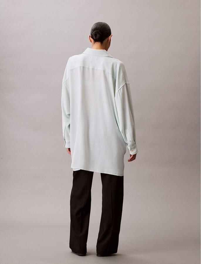 Calvin Klein Overhemdblouse GAUZE SHIRT Met een ronde hals - Foto 5