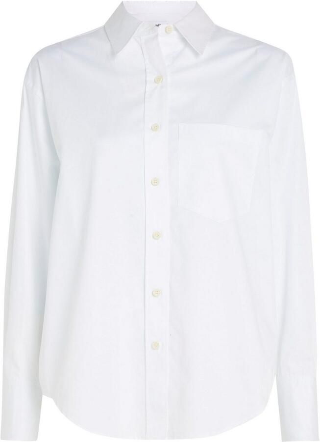 Calvin Klein Overhemdblouse RELAXED COTTON SHIRT met doorknoopsluiting - Foto 4