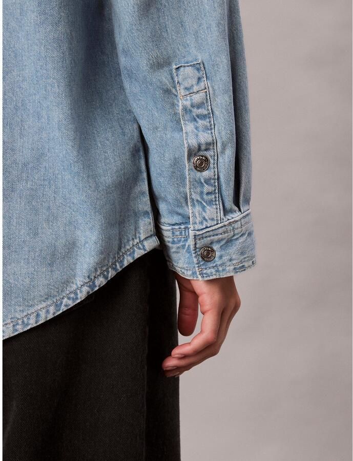 Calvin Klein Overhemdblouse RLXD LNN DNM SHRT AR - Foto 2