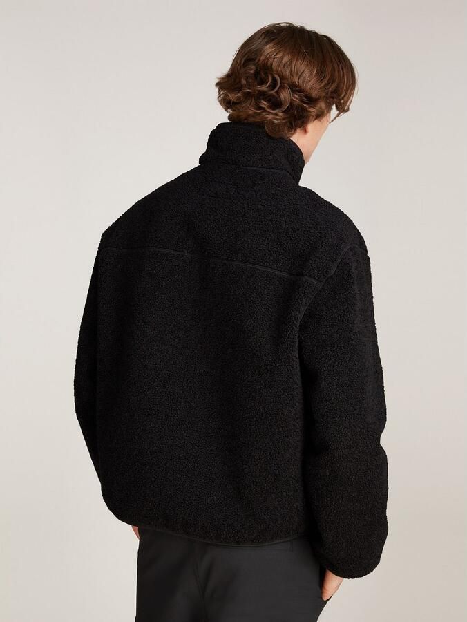 Calvin Klein Pluchen jack HALF ZIP SHERPA met een logo-opschrift - Foto 3