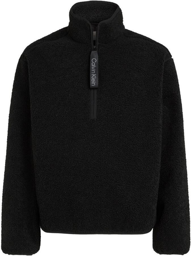 Calvin Klein Pluchen jack HALF ZIP SHERPA met een logo-opschrift - Foto 2