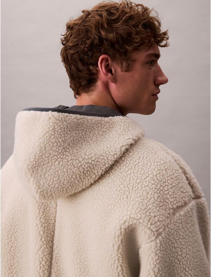 Calvin Klein Pluchen jack SHERPA FUNNEL NECK FULL ZIP HOOD - Foto 2