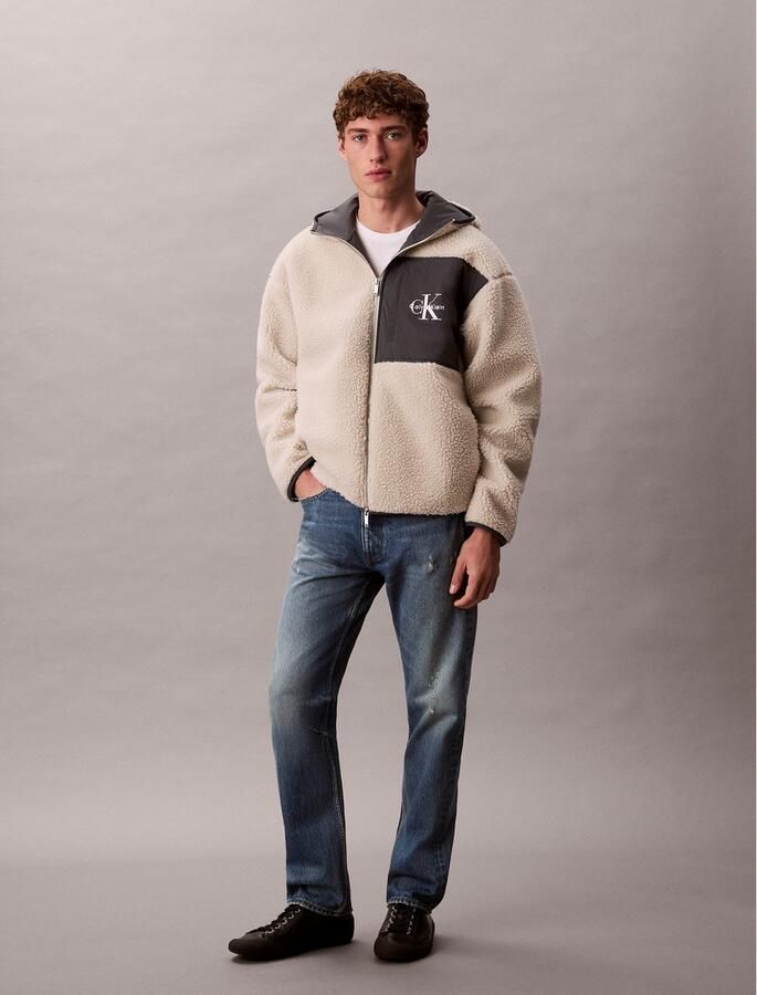 Calvin Klein Pluchen jack SHERPA FUNNEL NECK FULL ZIP HOOD - Foto 4