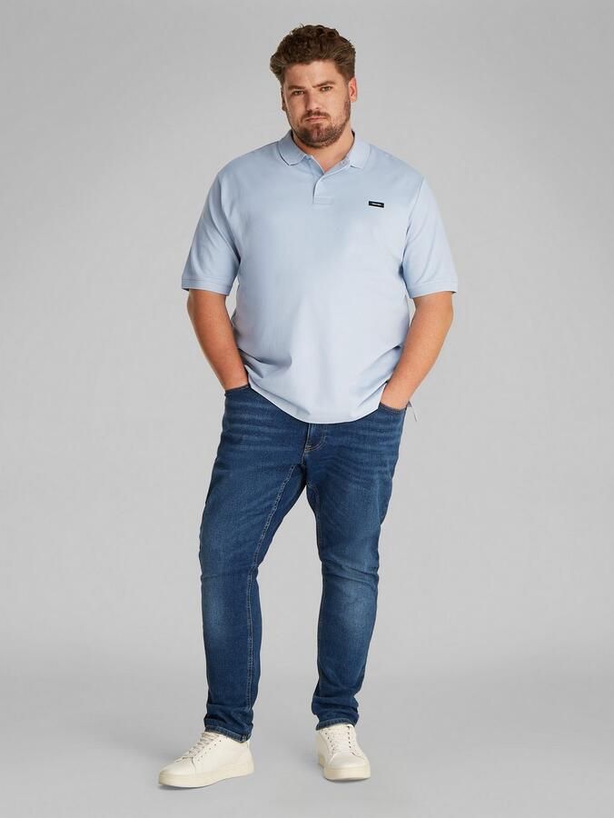 Calvin Klein Poloshirt BT_STRETCH PIQUE SLIM POLO in grote maten met polo-kraag - Foto 3