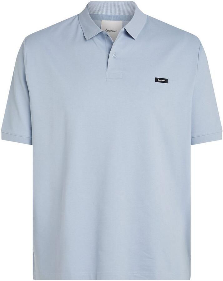 Calvin Klein Poloshirt BT_STRETCH PIQUE SLIM POLO in grote maten met polo-kraag