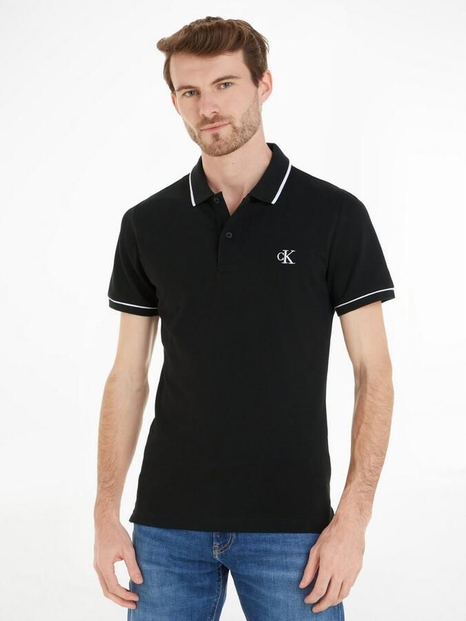 Calvin Klein Jeans Polo Shirt Korte Mouw TIPPING SLIM POLO - Foto 9