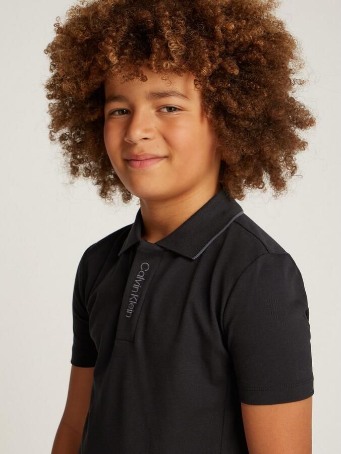 Calvin Klein Poloshirt EMBRO. CK LOGO PIQUE POLO voor kinderen tot 16 jaar met logo-opdruk - Foto 3