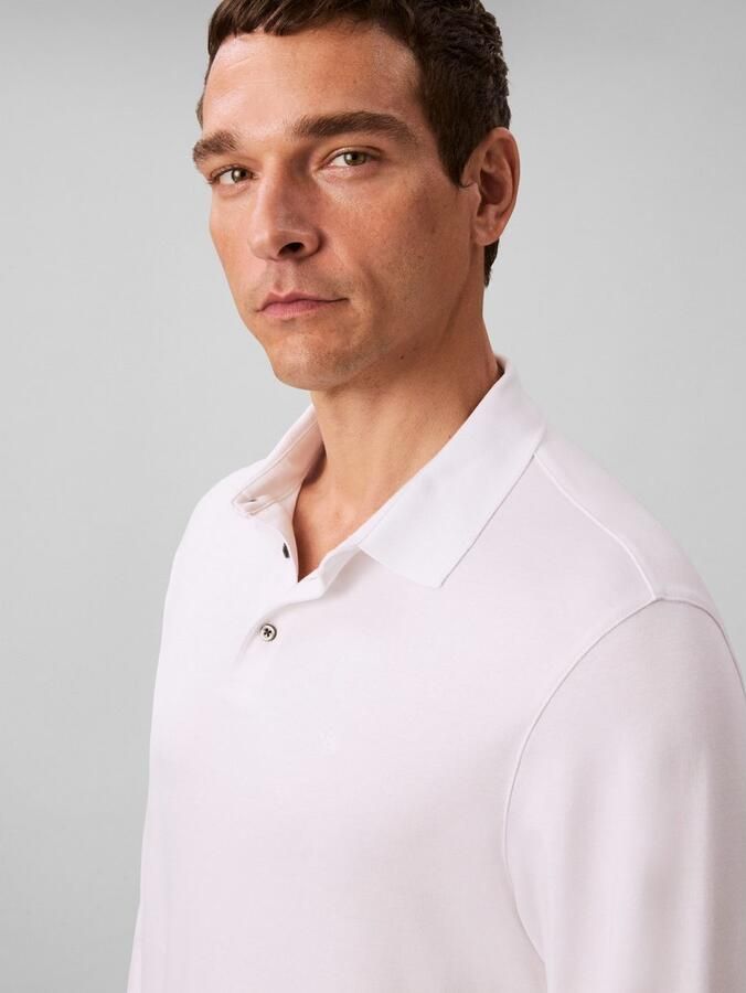 Calvin Klein Poloshirt met lange mouwen LS SUPIMA COTTON SOLID POLO - Foto 2