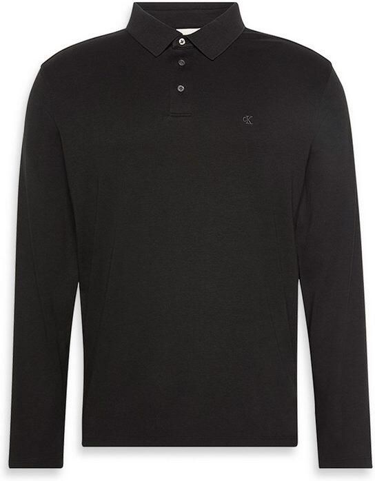 Calvin Klein Poloshirt met lange mouwen LS SUPIMA COTTON SOLID POLO - Foto 5