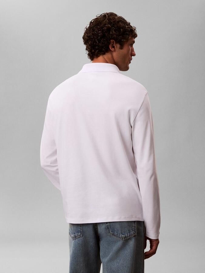 Calvin Klein Poloshirt met lange mouwen LS SUPIMA COTTON SOLID POLO - Foto 6