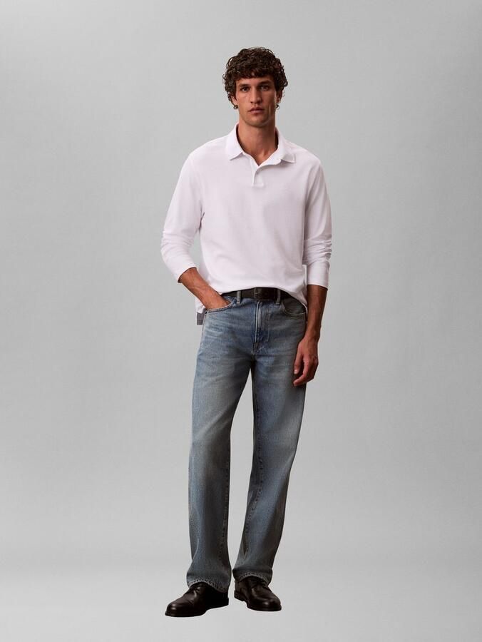 Calvin Klein Poloshirt met lange mouwen LS SUPIMA COTTON SOLID POLO - Foto 8
