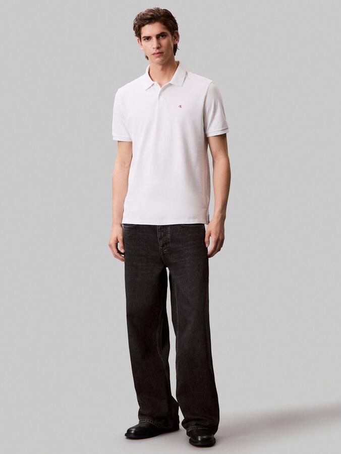 Calvin Klein Jeans Polo Shirt Korte Mouw SS MONOGRAM PIQUE PO LV040EM269 - Foto 3