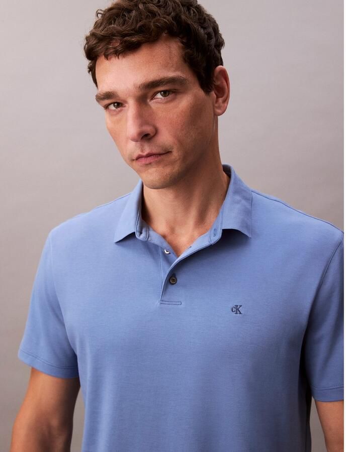 Calvin Klein Poloshirt SS SUPIMA CHEST EMB POLO - Foto 3