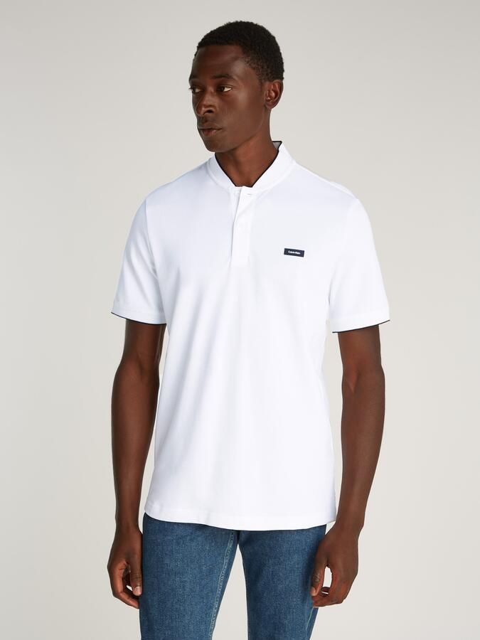 Calvin Klein Poloshirt STRETCH PIQUE STAND COLLAR POLO - Foto 5