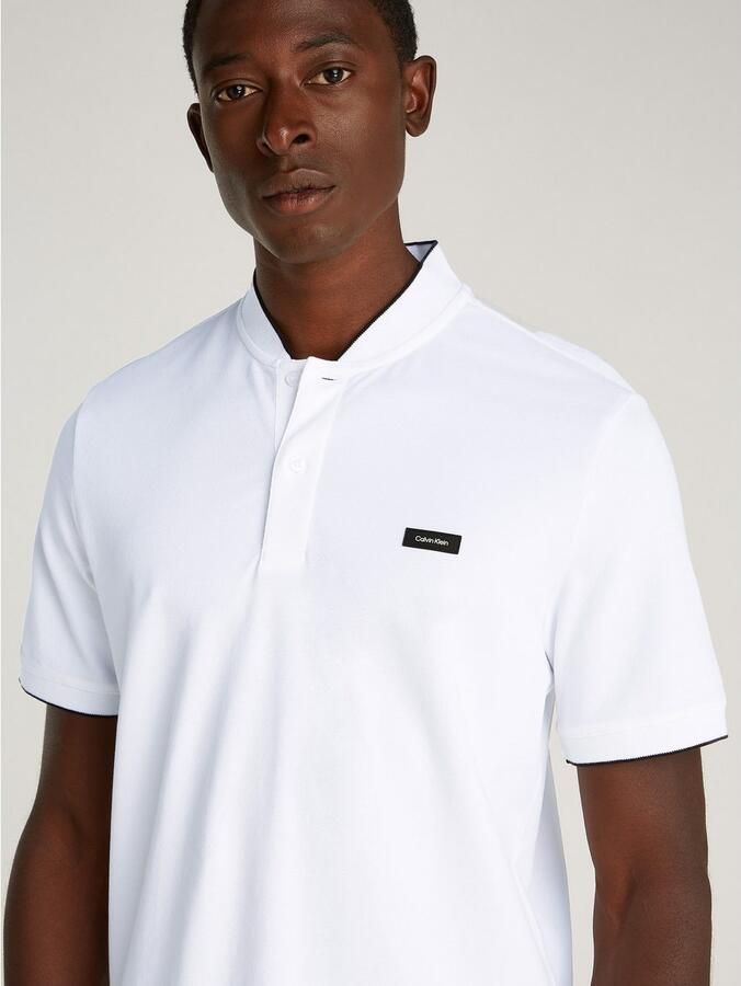 Calvin Klein Poloshirt STRETCH PIQUE STAND COLLAR POLO - Foto 3