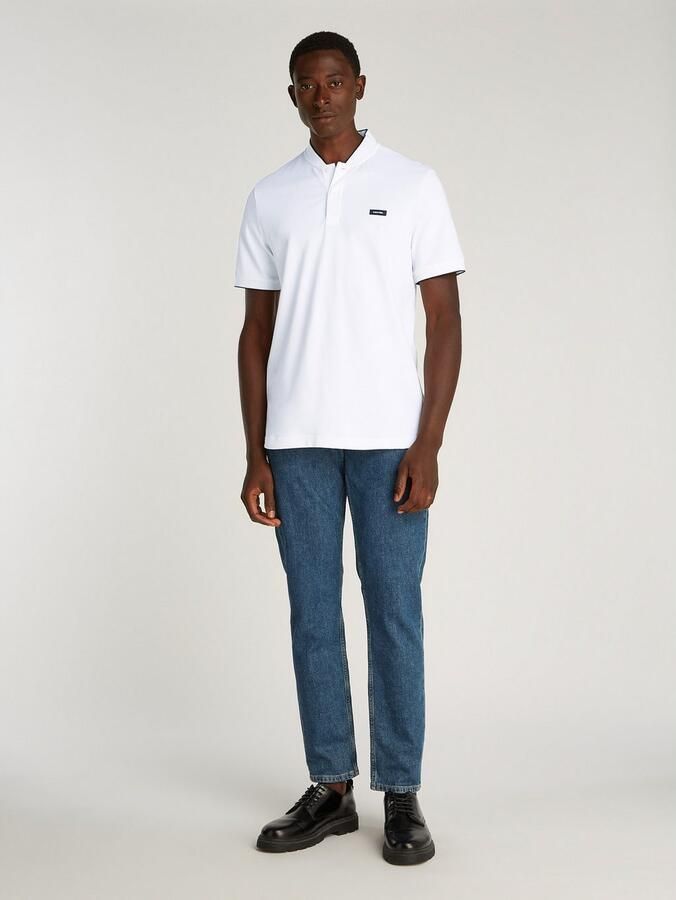Calvin Klein Poloshirt STRETCH PIQUE STAND COLLAR POLO - Foto 4