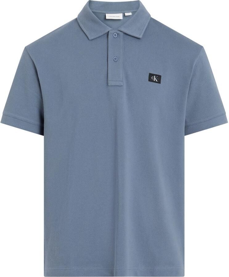 CALVIN KLEIN Heren Polo's & T-shirts Woven Label Polo Grijs - Foto 5