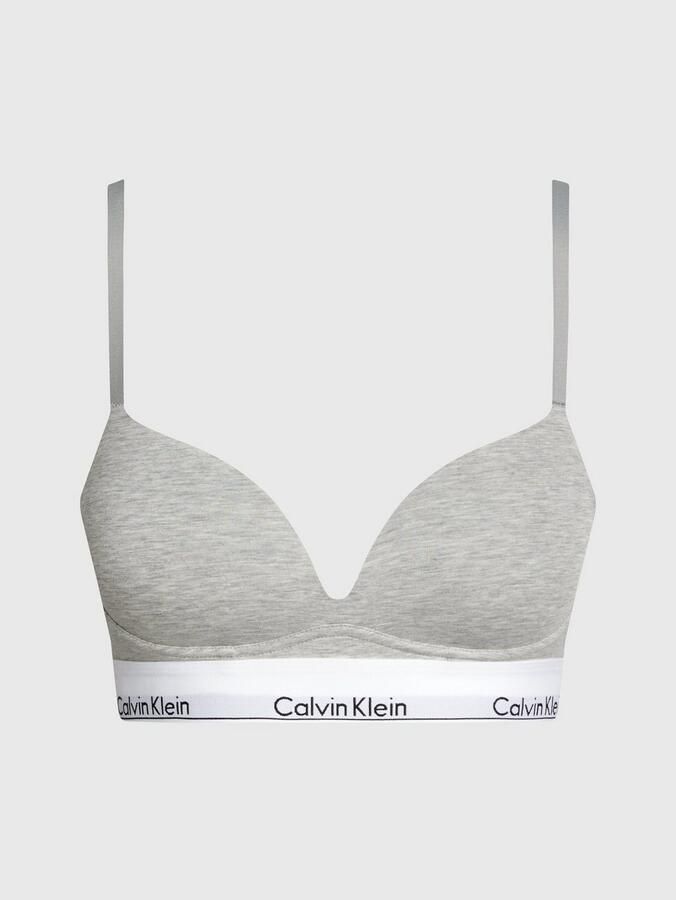 Calvin Klein Underwear Push-up-bh met label in band model 'MODERN CTN' - Foto 4