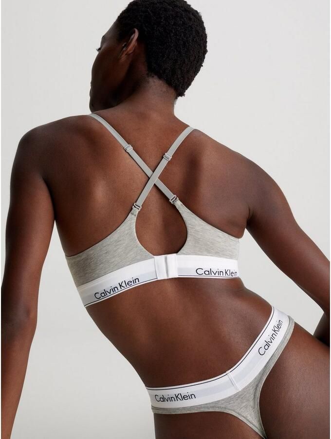 Calvin Klein Underwear Push-up-bh met label in band model 'MODERN CTN' - Foto 3