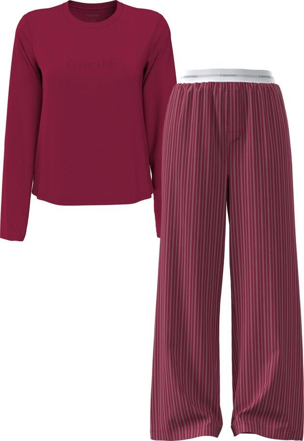Calvin Klein Pyjama LS PANT SET HOLIDAY Met elastische taille - Foto 4