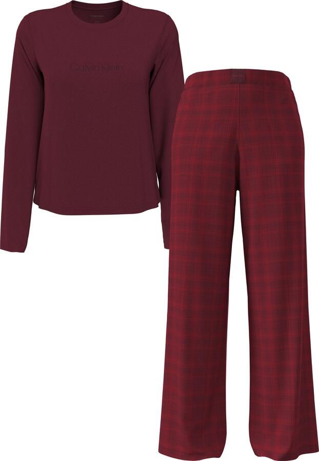 Calvin Klein Pyjama LS TEE FLANNEL PANT SET - Foto 6