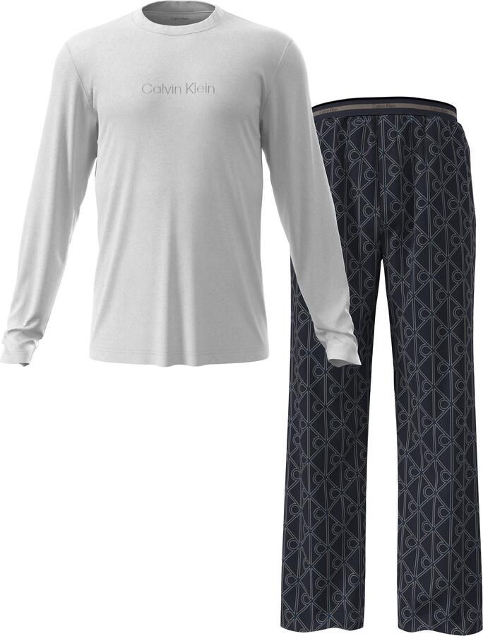 Calvin Klein Pyjama LS TEE PANT SET Met elastische taille - Foto 4