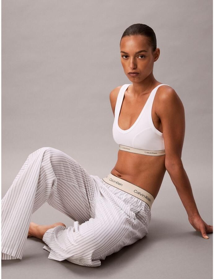 Calvin Klein Underwear Regular fit pyjamabroek met logostitching model 'Poplin' - Foto 5