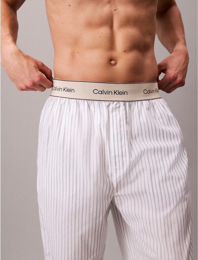 Calvin Klein Underwear Relaxed fit pyjamabroek met logostitching model 'Sleep'