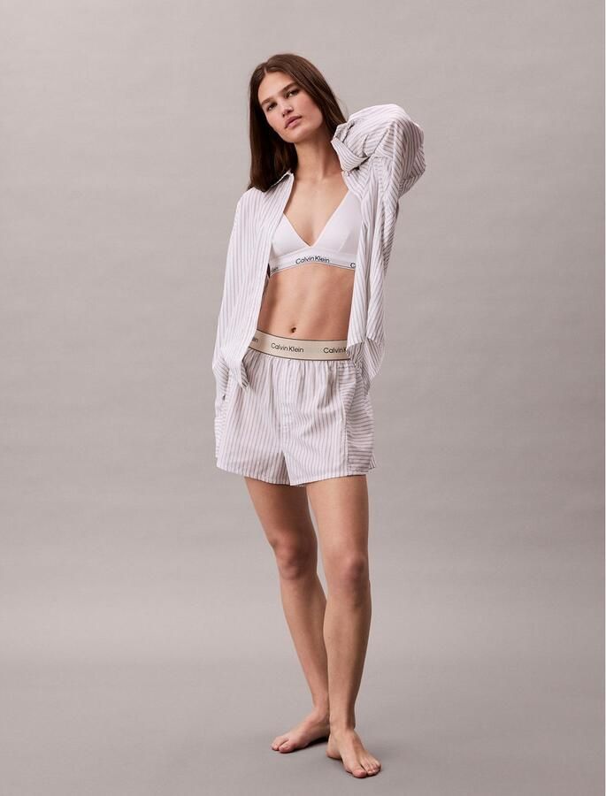 Calvin Klein Pyjamashort LOGO SUPER POPLIN SHORT - Foto 2