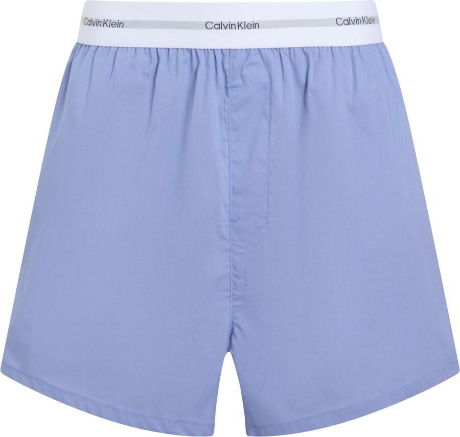 Calvin Klein Underwear Regular fit korte pyjamabroek met elastische band met label