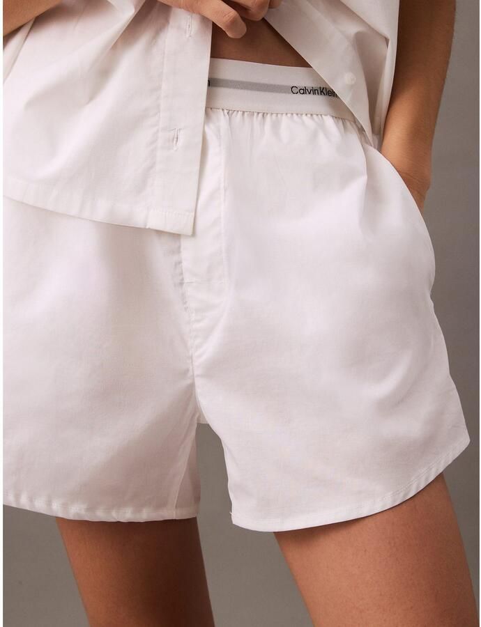 Calvin Klein Underwear Regular fit korte pyjamabroek met elastische band met label - Foto 2