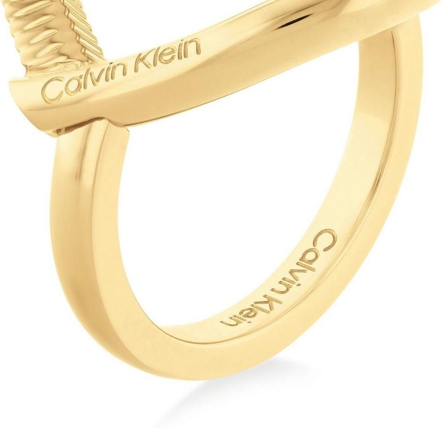 Calvin Klein Ring Sieraden roestvrij staal vinger ring damesring DEFIANT