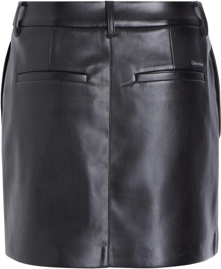 Calvin Klein Rok in a-lijn FAUX LEATHER A-LINE MINI SKIRT - Foto 2