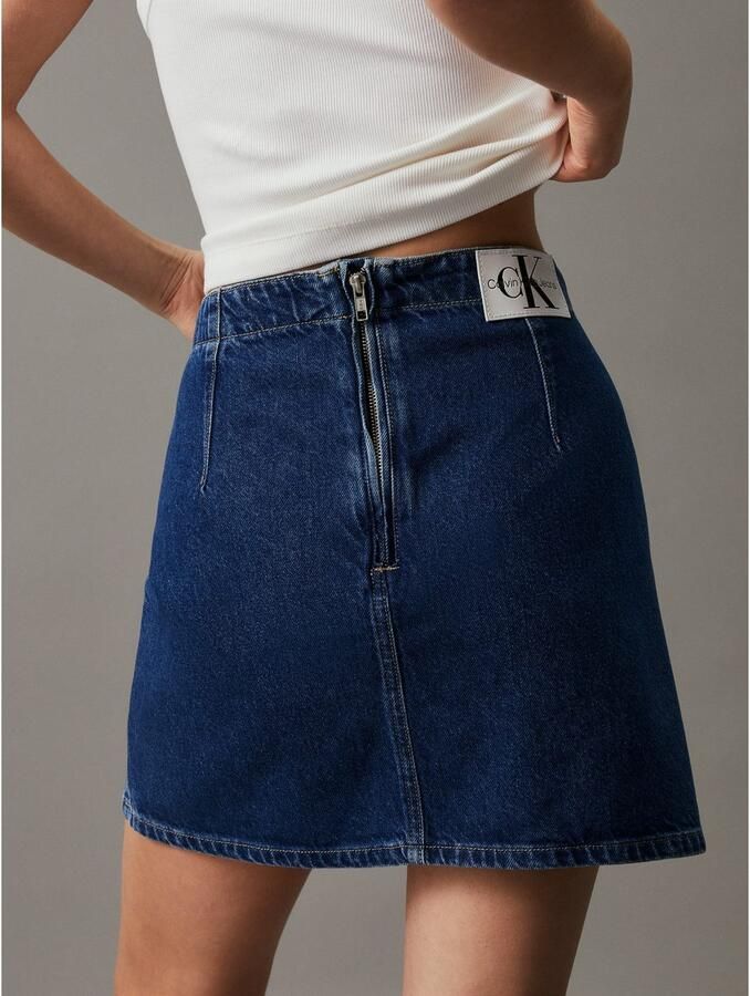 Calvin Klein Rok in a-lijn MR A LINE DARTED MINI SKIRT - Foto 7