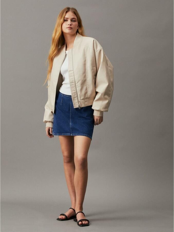 Calvin Klein Rok in a-lijn MR A LINE DARTED MINI SKIRT - Foto 5