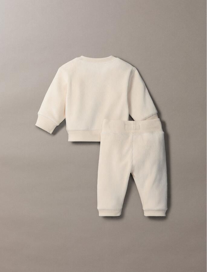 Calvin Klein Shirt broek RIB VELVET FLEECE SET GIFTPACK voor baby s tot 2 jaar cadeau set (set 2-delig) - Foto 3