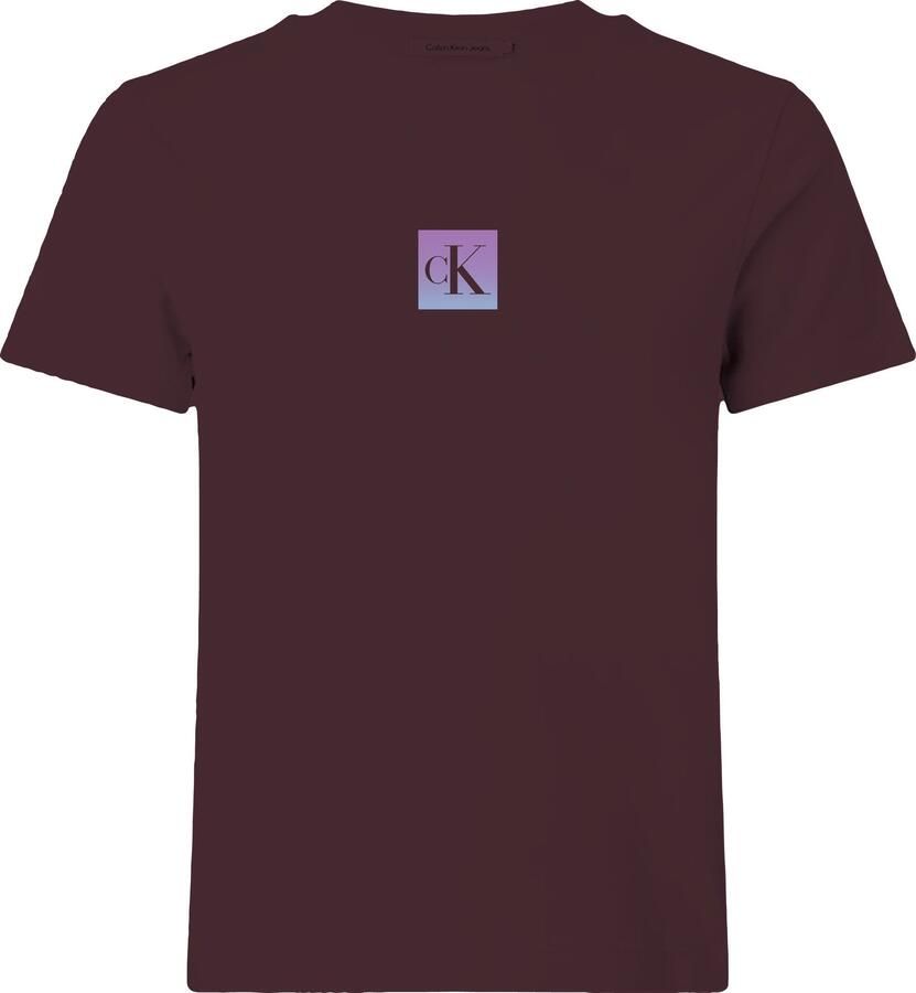 CALVIN KLEIN Dames Tops & T-shirts Ss Classic Fit Tee Bordeaux - Foto 5