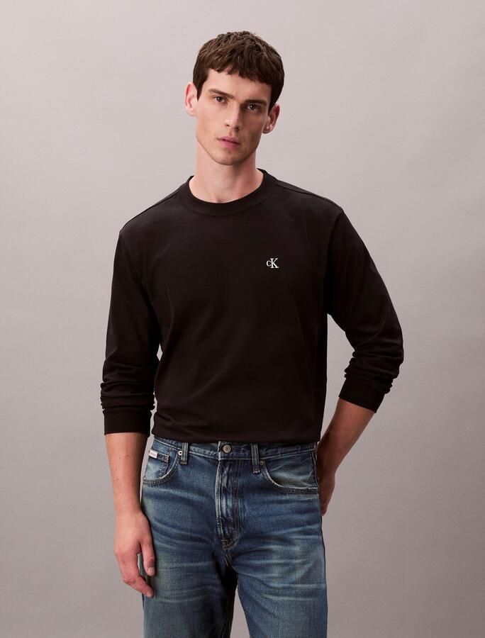 Calvin Klein Shirt met lange mouwen LS EASY MONOGRAM TEE Met ronde hals regular fit - Foto 7