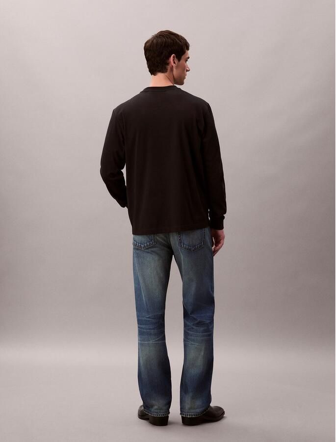 Calvin Klein Shirt met lange mouwen LS EASY MONOGRAM TEE Met ronde hals regular fit - Foto 5