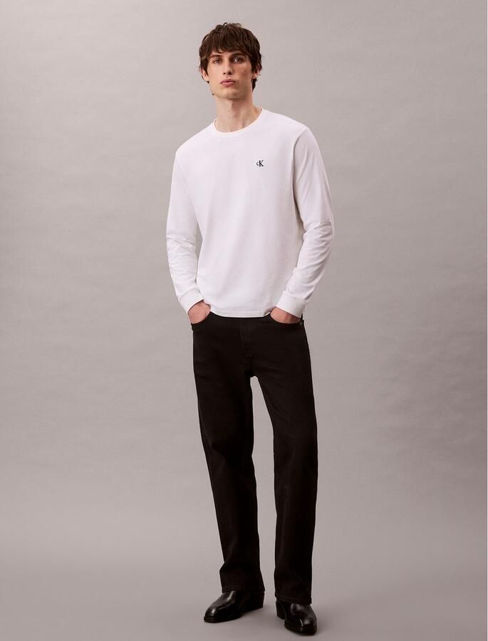 Calvin Klein Shirt met lange mouwen LS EASY MONOGRAM TEE Met ronde hals regular fit - Foto 5