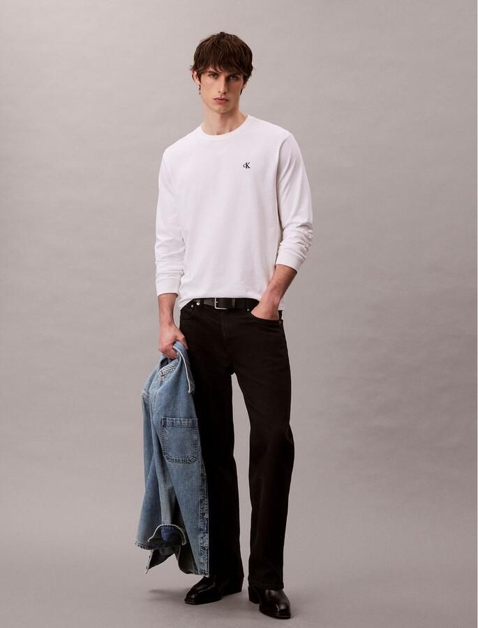 Calvin Klein Shirt met lange mouwen LS EASY MONOGRAM TEE Met ronde hals regular fit - Foto 6