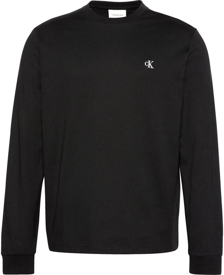 Calvin Klein Shirt met lange mouwen LS EASY MONOGRAM TEE Met ronde hals regular fit