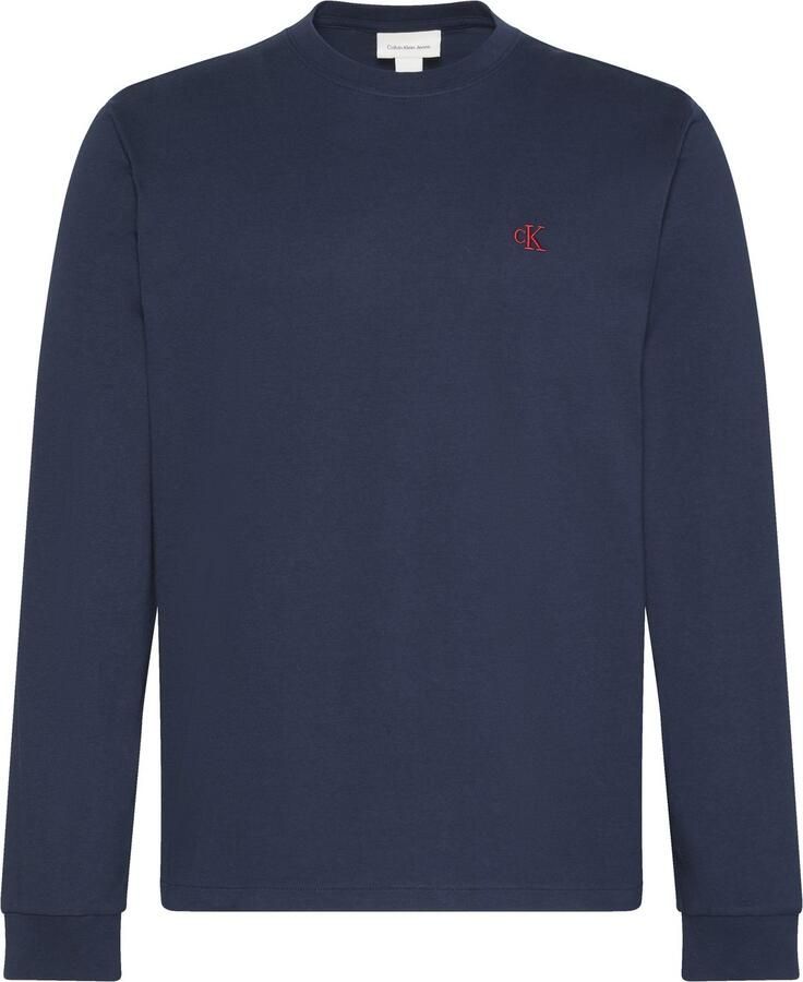 Calvin Klein Shirt met lange mouwen LS EASY MONOGRAM TEE Met ronde hals regular fit