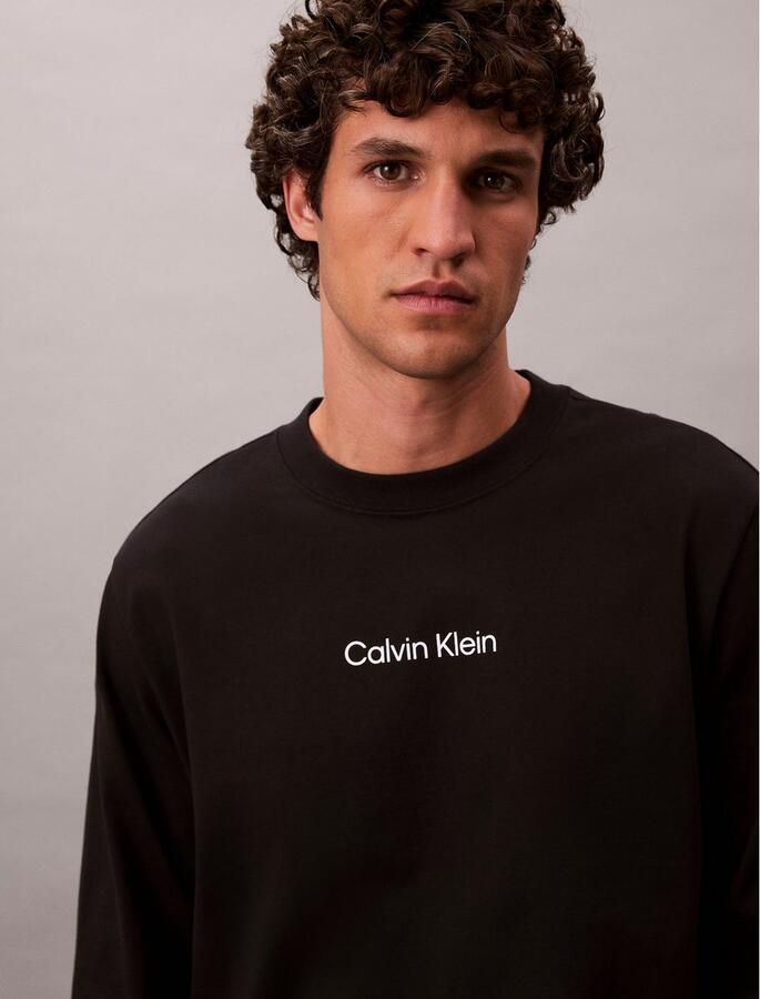 Calvin Klein Jeans T-Shirt Lange Mouw LS RLXD STANDARD LOGO CREWNK TEE - Foto 3