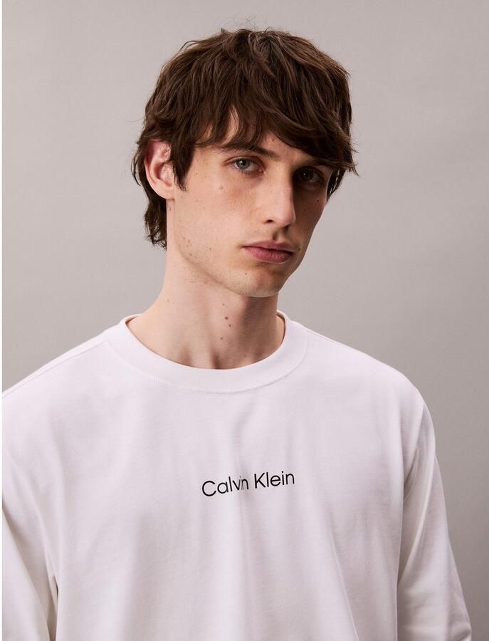 Calvin Klein Shirt met lange mouwen LS RLXD STANDARD LOGO CREWNK TEE - Foto 2